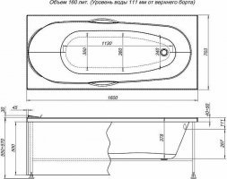 Панель фронтальная AQUANET DALI 160 (239388)