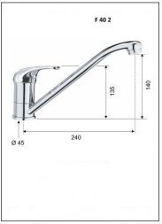 Смеситель для кухни Remer F40 2 35mm F402