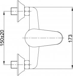 Смеситель для душа Eleanti ELT4030  0402.856