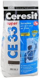 Затирка №16 Super CE 33 графит 2кг CERESIT 48 592